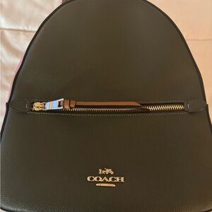 Coach Jordyn Multi Color Back Pack Purse/ Green & Pink Like NEW